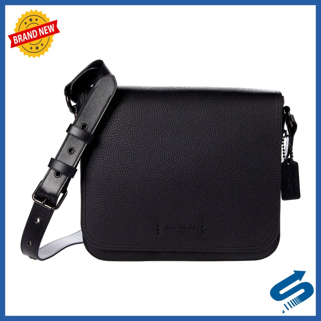 Leather Messenger Bag Adjustable Strap Business Tablet Size 27cm